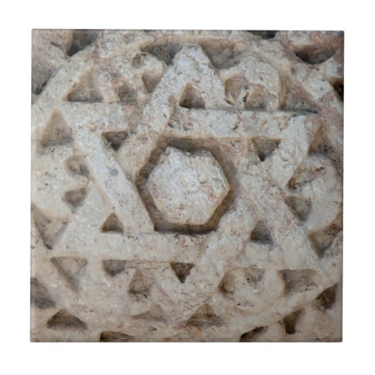 Carreau Ancienne étoile de David sculptant, Israël (Devant)