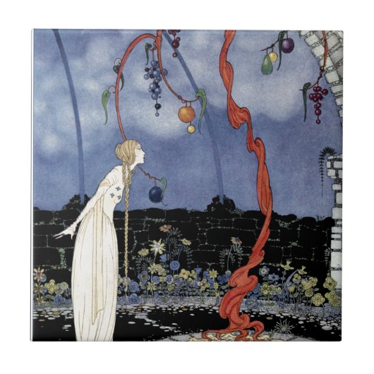 Carreau Ancienne histoire de fées françaises : Un arbre de (Devant)