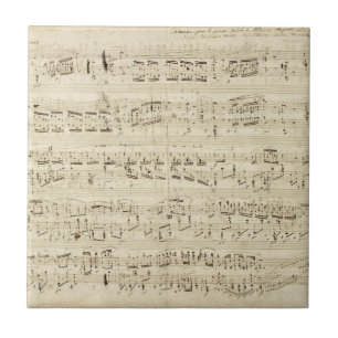 Carreau Anciennes Notes de Musique - Partition de Musique