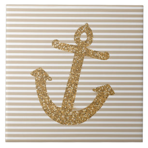 Carreau Ancre Parties scintillant Girly Gold
