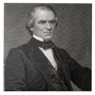 Carreau Andrew Johnson, gravé d'une photographie par Thom