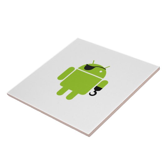 Carreau Android Robot Pirate Style (Côté)