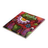 Carreau Âne personnalisé de style Talavera du Sud-Ouest (Côté)