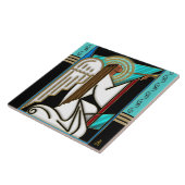 Carreau Ange de Noël d'art déco (carreau de céramique) (Côté)