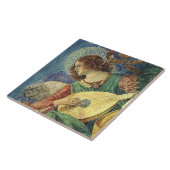 CARREAU ANGE DE NOËL FABRIQUANT LA MUSIQUE (Côté)