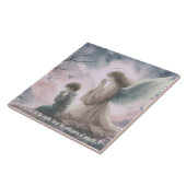 Carreau Ange gardien et enfant priant ensemble (Côté)