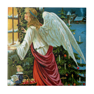 Carreau Angel regardant dans la fenêtre