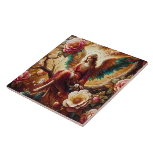 Carreau Angel Sitting Alone on a Tree Limb  (Côté)