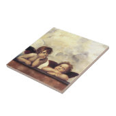 Carreau ANGES /Cherubs ailés, Nuages, Raffaello Sanzio (Côté)