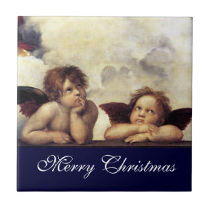 Carreau ANGES / Cherubs ailés, Raffaello Sanzio
