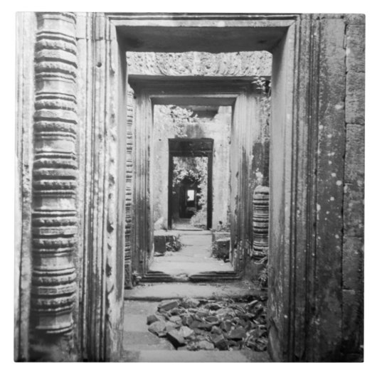 Carreau Angkor Cambodge, Portails Preah Khan (Devant)