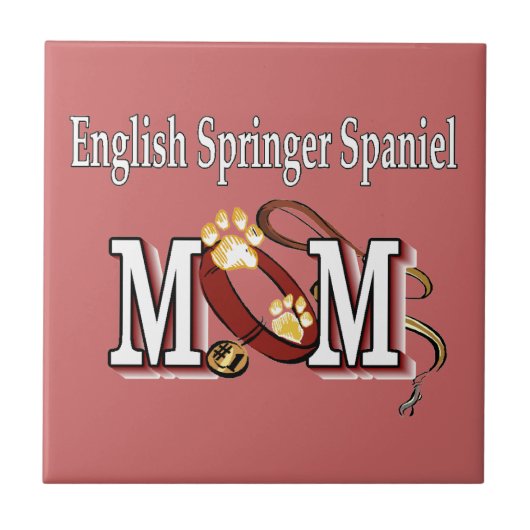 Carreau Anglais Springer Spaniel Maman Cadeaux (Devant)