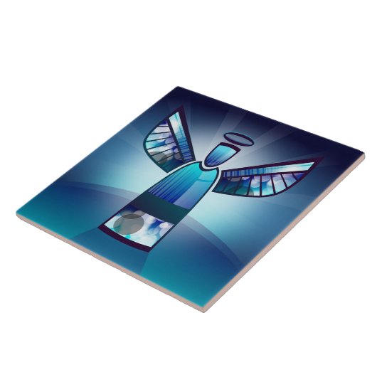 Carreau Angle bleu (Côté)