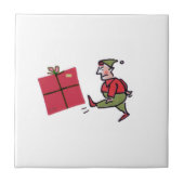 Carreau Angry Elf blanc petite céramique (Devant)