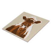 Carreau Animal de ferme à la vache Brown (Côté)