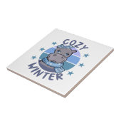 Carreau Animal mignon d'hiver cosy (Côté)