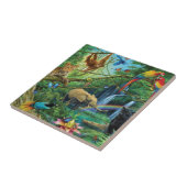 Carreau Animals living together throw pillow (Côté)