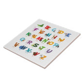 Carreau Animaux alphabétiques illustrés (Côté)