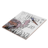 Carreau Animaux de faune d'oiseaux de héron (Côté)