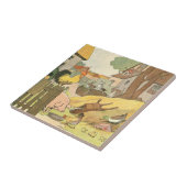 Carreau Animaux de ferme de livre de l'histoire des (Côté)