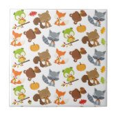 Carreau Animaux de forêt, Animaux de forêt, Animaux d'auto (Devant)