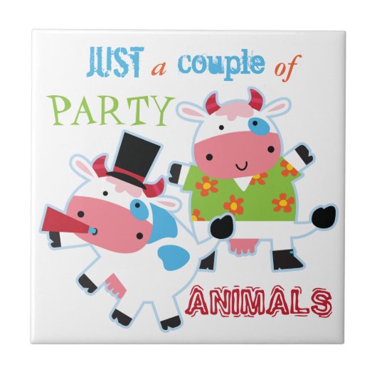 Carreau Animaux de la fête de la vache (Devant)