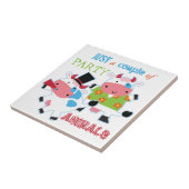 Carreau Animaux de la fête de la vache (Côté)