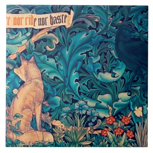 Carreau Animaux en Forêt, Carrelage en céramique William M (Devant)