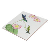 Carreau Animaux floraux de faune de fleurs d'oiseaux de (Côté)