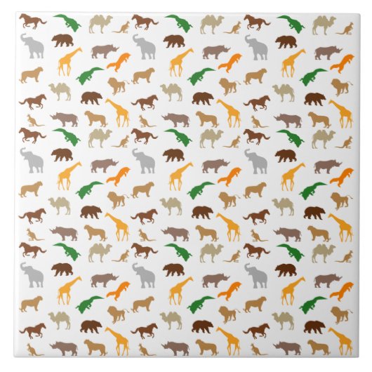 Carreau Animaux sauvages (Devant)
