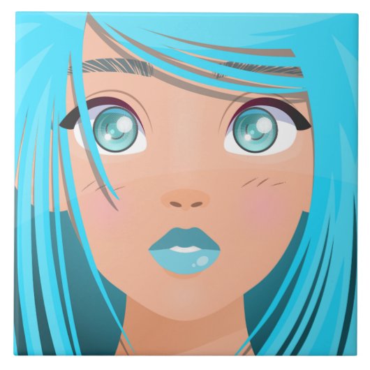 CARREAU ANIME CARTOON GIRL (Devant)