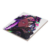 Carreau Anime Girl African American Art (Côté)