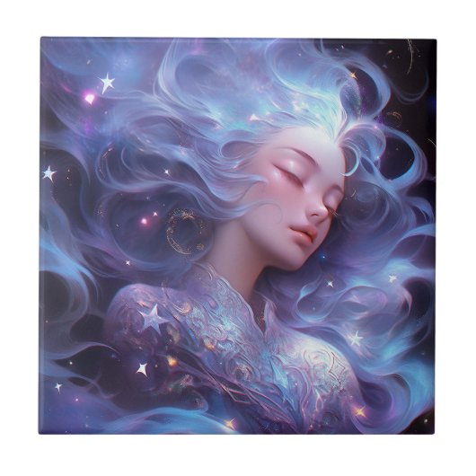 Carreau Anime Girl Fabriquée En Étoiles (Devant)