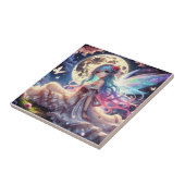 Carreau Anime Girl Moon Fairy Princesse dans le jardin (Côté)