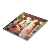 Carreau Anime Kitsune Cute Fox Imaginaire Art (Côté)