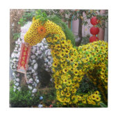 Carreau Année du cheval | 春 節 馬 ... Topiary chinois (Devant)