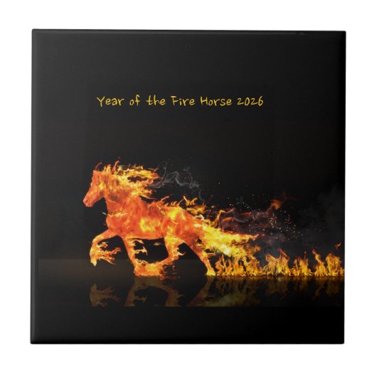 Carreau Année du Cheval 2026 (Cheval de Feu) (Devant)