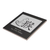 Carreau Année du dessin de calligraphie singe (Côté)