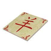 Carreau année du symbole chinois de chèvre (Côté)