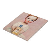 Carreau Années 1950 Yardley et Madame Alexander doll (Côté)