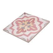 Carreau Années 1960 Fleurs peintes à la main Couleur d'eau (Côté)