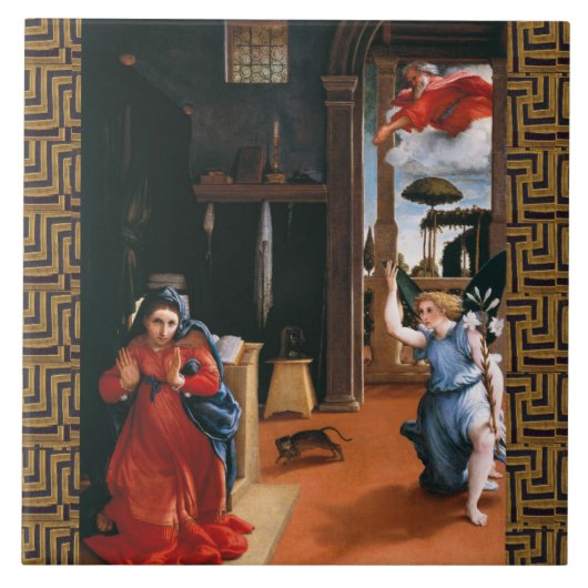 Carreau ANNONCE RECANATI par LORENZO LOTTO (Devant)