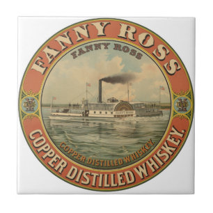 Carreau Annonce Vintage Pour Fanny Ross Cuivre Distillée W