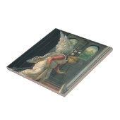 Carreau Annonciation (détail ange) par Sandro Botticelli (Côté)