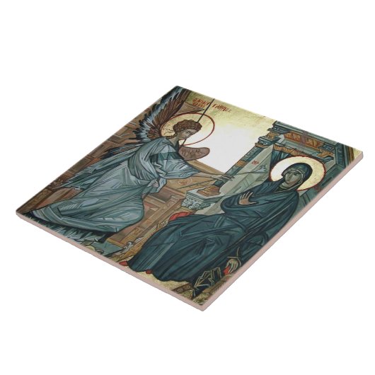 Carreau Annonciation - Icône byzantine (Côté)