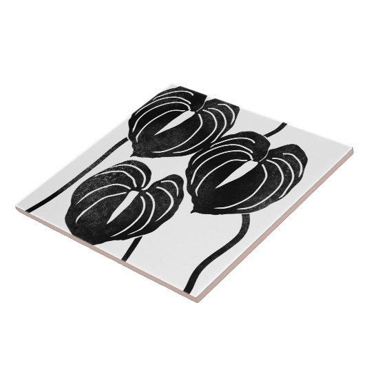 Carreau anthurium tropical et hawaïen (Côté)