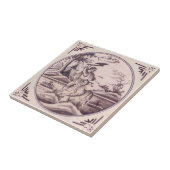 Carreau Antique Delft Manganais Biblique Cain Abel Repro (Côté)