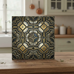 Carreau Antique Fer Industriel Géométrique #10 ID1227