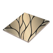 Carreau Antique Gold Creative Leave Motif (Côté)