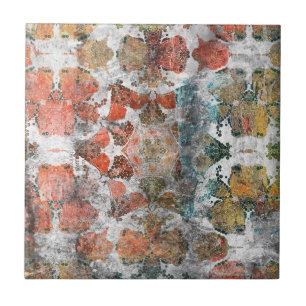 Carreau Antique Grunge Vintage Vieux tapis de laine artisa